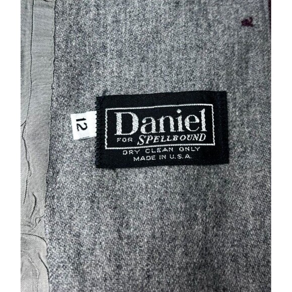 Vintage Daniel For Spellbound Women's Blazer Gray Wool Blend Size 12 USA - Picture 7 of 10